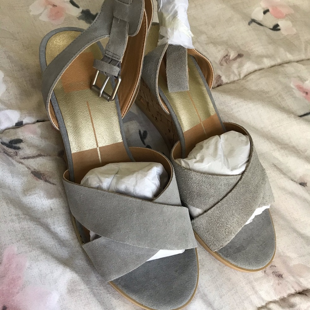 Lia Suede Wedge sandal
